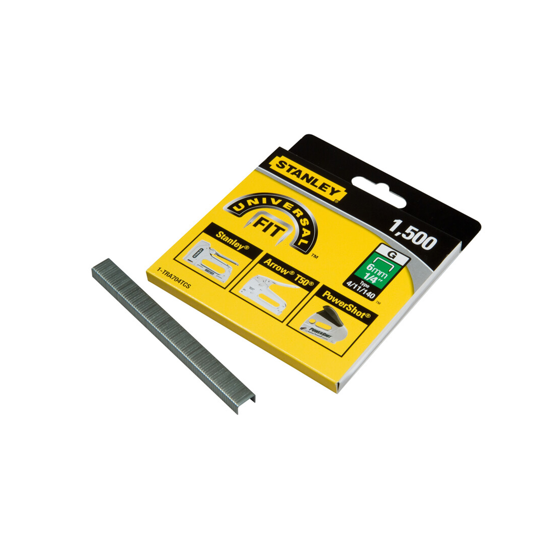 Agrafo Tipo G (4/11/140) Stanley 10mm - 1000 Unidades