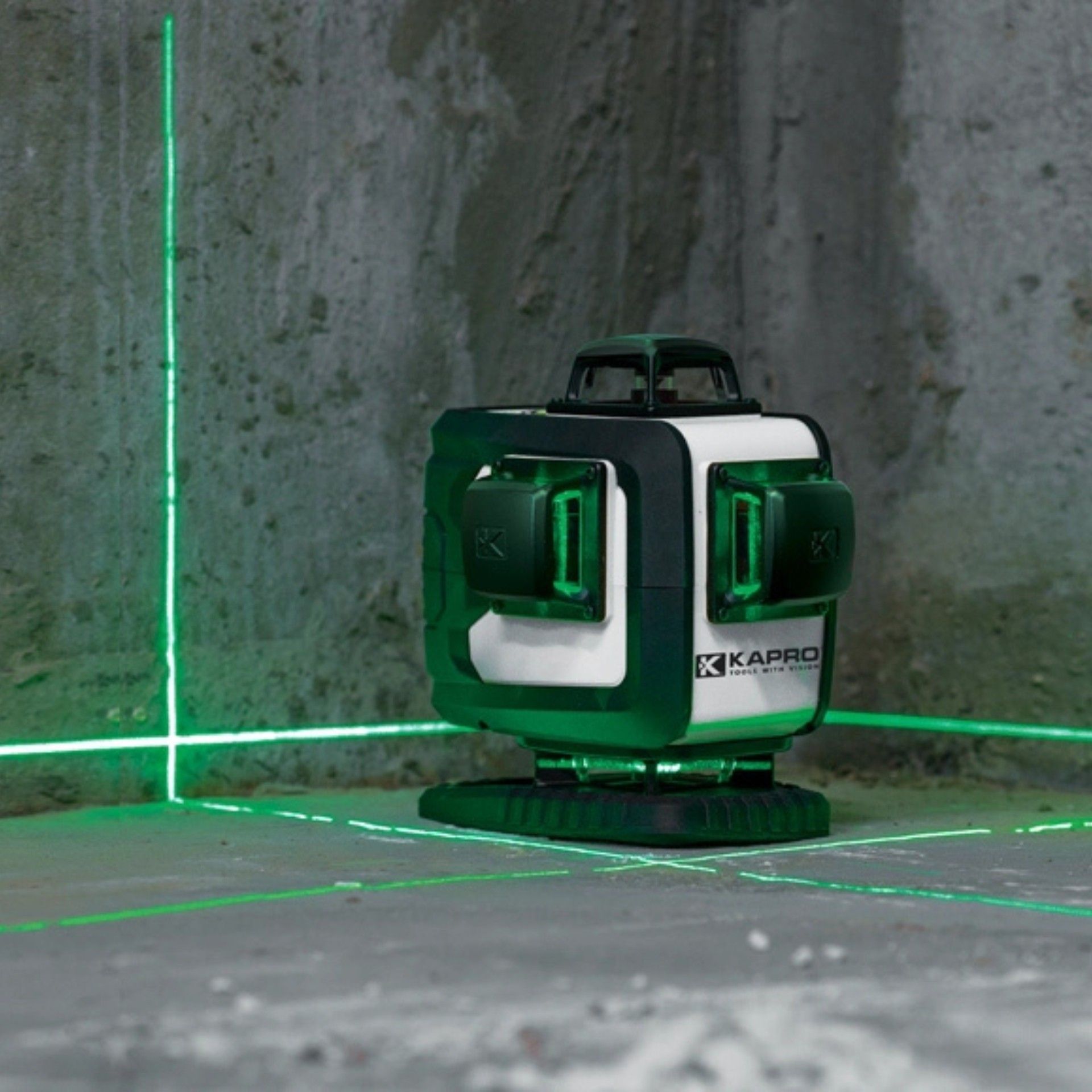 Nível a Laser Eletrónico 4D Raios Verdes XTRA Kapro Nível a Laser Eletrónico 4D Raios Verdes XTRA Kapro