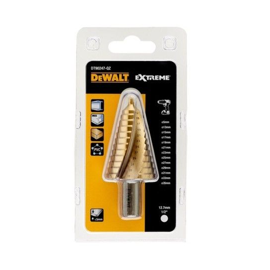 Broca Cônica para Metal Extreme Ø 5-35mm Dewalt Broca Cônica para Metal Extreme Ø 5-35mm Dewalt