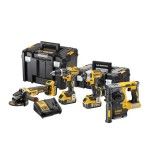 KIT XR 18V Dewalt DCK422P3T-QW Berbequim + Aparafusadora + Rebarbadora + Martelo + 3 Baterias KIT XR 18V Dewalt DCK422P3T-QW Berbequim + Aparafusadora + Rebarbadora + Martelo + 3 Baterias