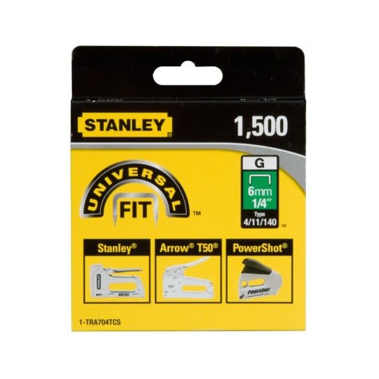 Agrafo Tipo G (4/11/140) Stanley 10mm - 1000 Unidades