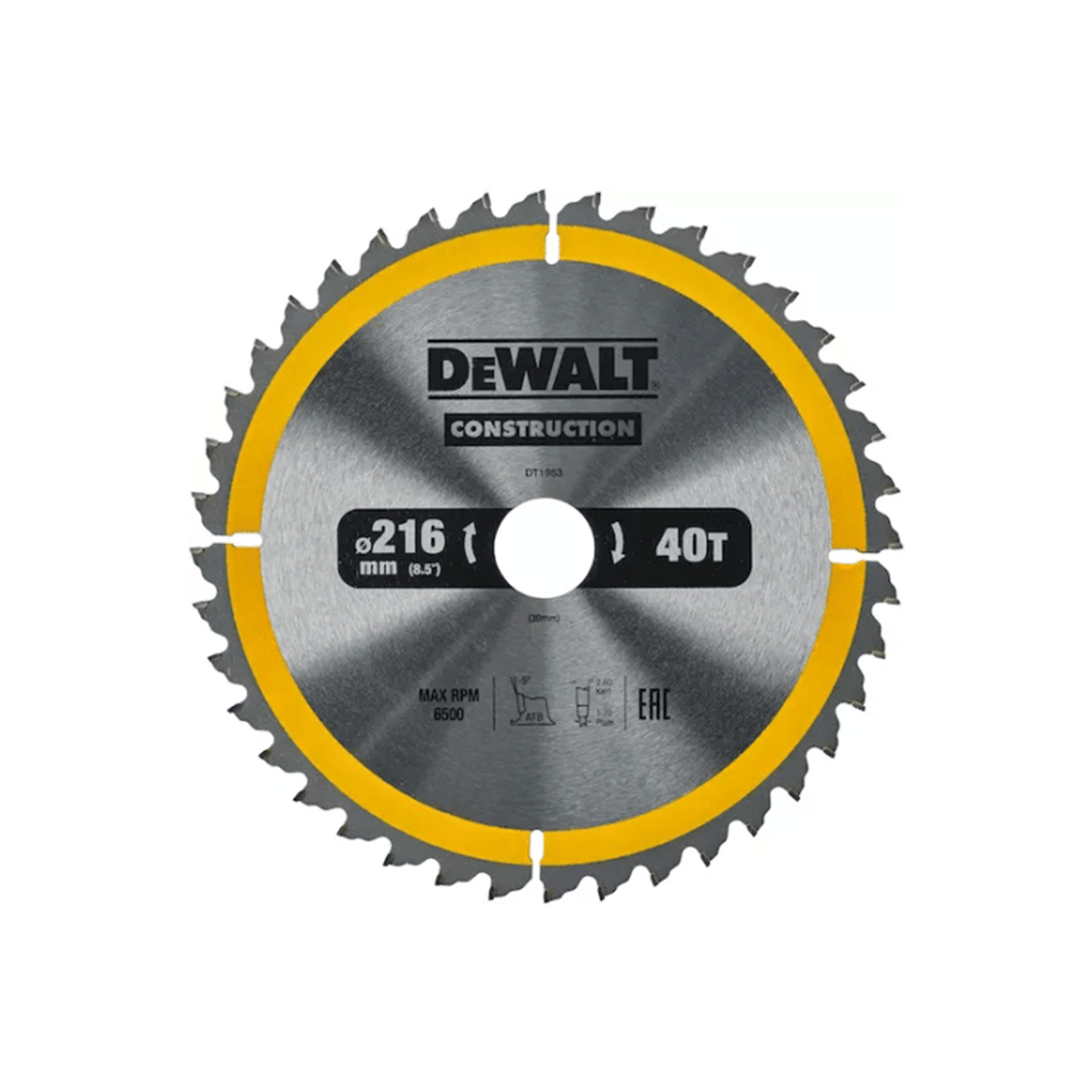 L�mina para Serra Circular Estacion�ria 216x30mm 40T Dewalt