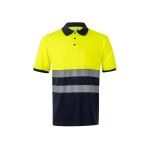 Polo Algodão Bicolor Manga Curta Faixas Refletoras 305523 Velilla (Tamanho L.Azul Navy/Amarelo) Polo Algodão Bicolor Manga Curta Faixas Refletoras 305523 Velilla (Tamanho L.Azul Navy/Amarelo)