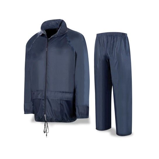 Fato Impermeável Tipo Engenheiro em Poliéster/PVC Azul Marinho Meteo (Tamanho XL) Fato Impermeável Tipo Engenheiro em Poliéster/PVC Azul Marinho Meteo (Tamanho XL)