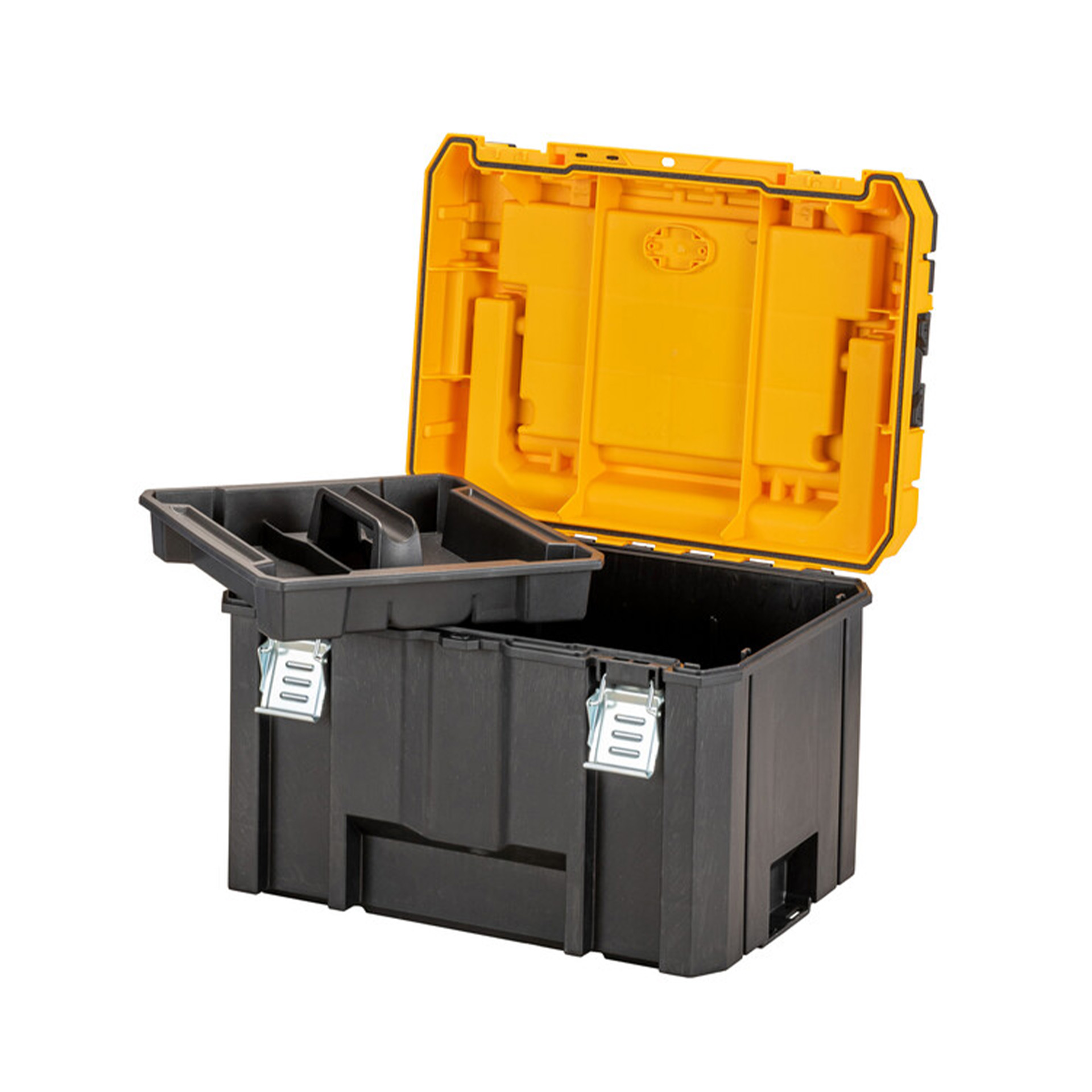 Caixa de Ferrametas Profunda com Alça de Alumínio IP54 TSTAK Dewalt DWST83343-1 Caixa de Ferrametas Profunda com Alça de Alumínio IP54 TSTAK Dewalt DWST83343-1