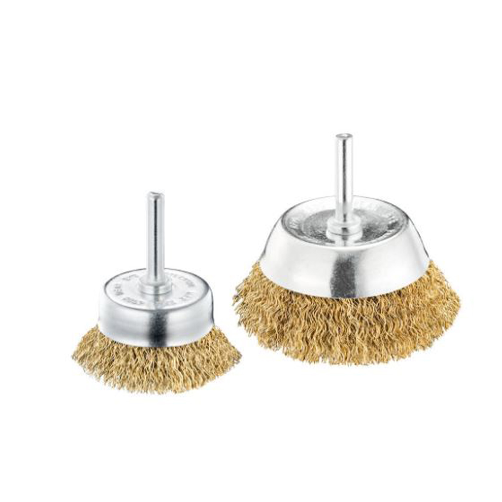 Escova Tipo Taça TE75 com Espigão 6 mm em Aço Latonado 75 mm SIT Escova Tipo Taça TE75 com Espigão 6 mm em Aço Latonado 75 mm SIT