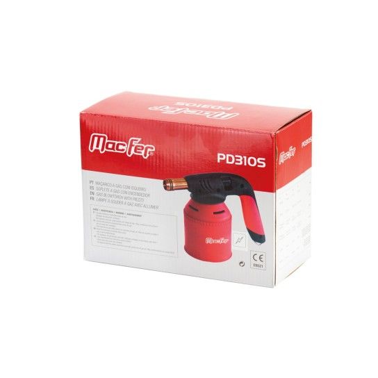 Maçarico a Gás com Isqueiro MacFer PD310S Maçarico a Gás com Isqueiro MacFer PD310S