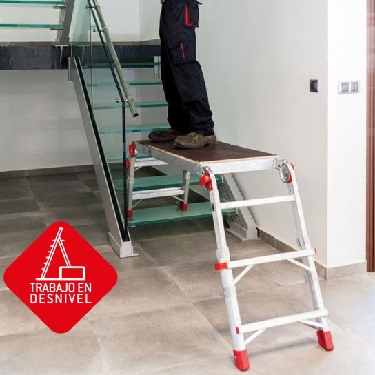 Plataforma de Trabalho Dobrável e Regulável em Altura 62/89cm PLAT Faraone Plataforma de Trabalho Dobrável e Regulável em Altura 62/89cm PLAT Faraone