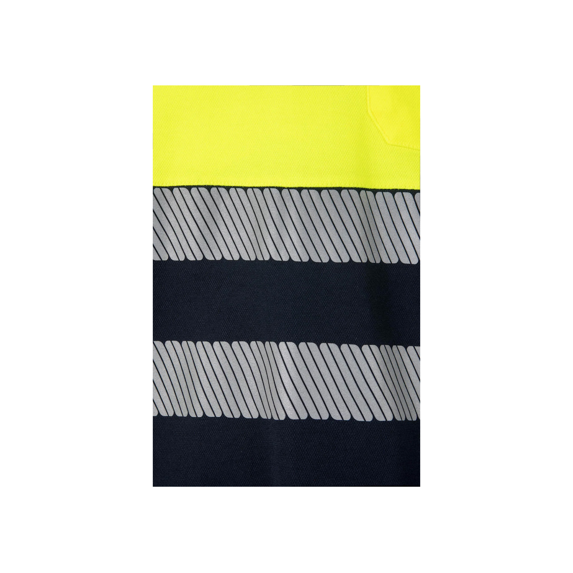 Polo Algod�o Bicolor Manga Comprida Faixas Refletoras 305525 Velilla (Tamanho S.Verde/Amarelo)