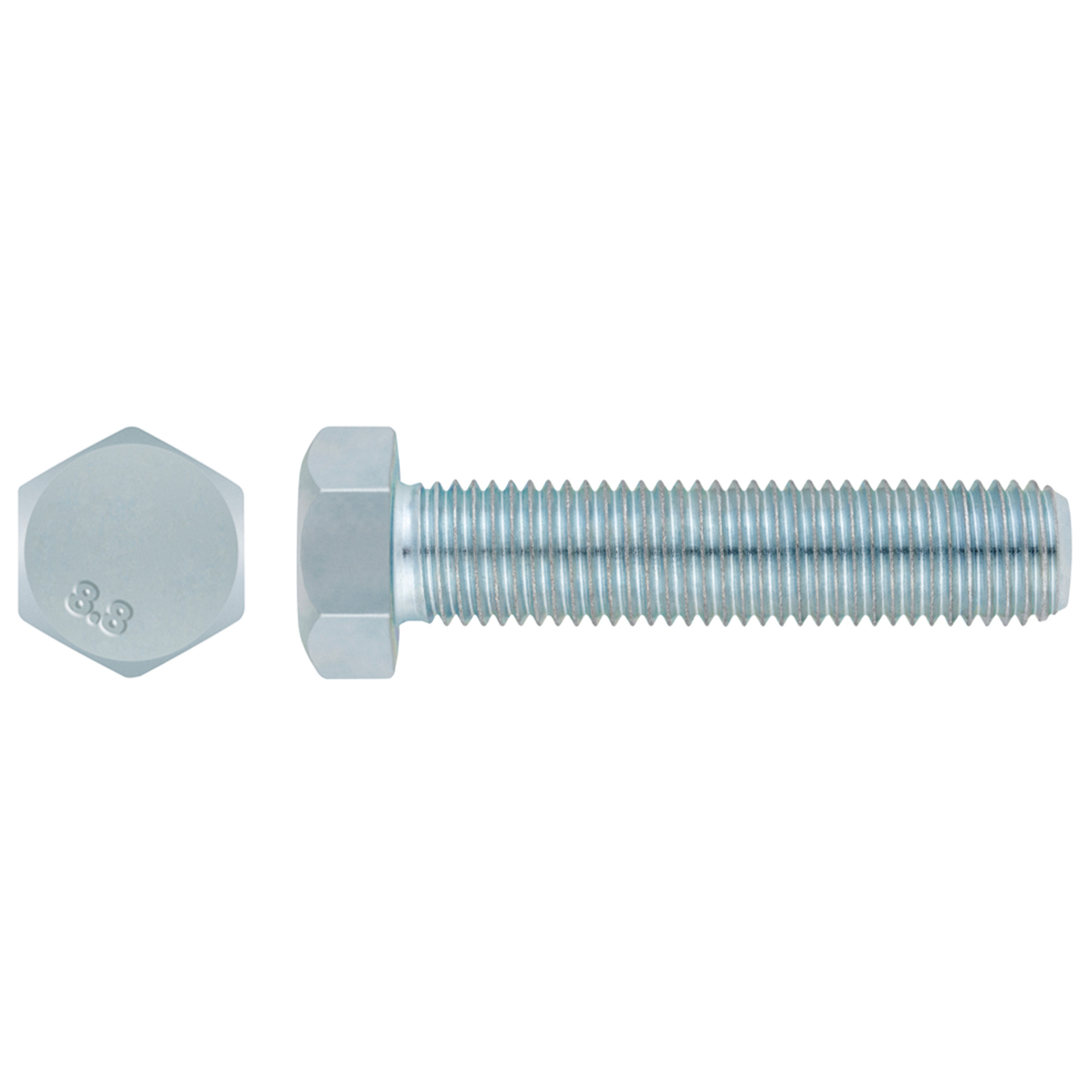Parafuso Hexagonal Zinc. DIN-933 Index Cx Profissi (M4x60mm)