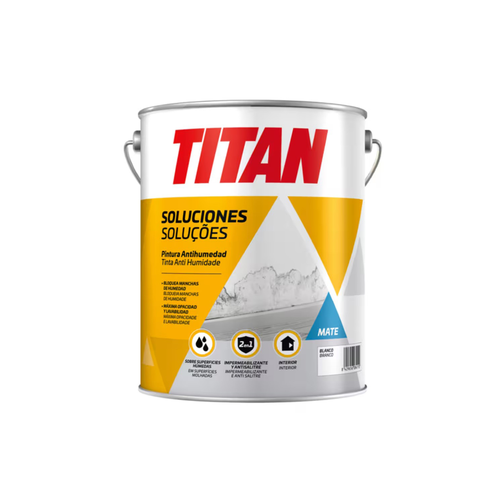 Tinta Anti Humidade Titan (Branco.4 Lts.)