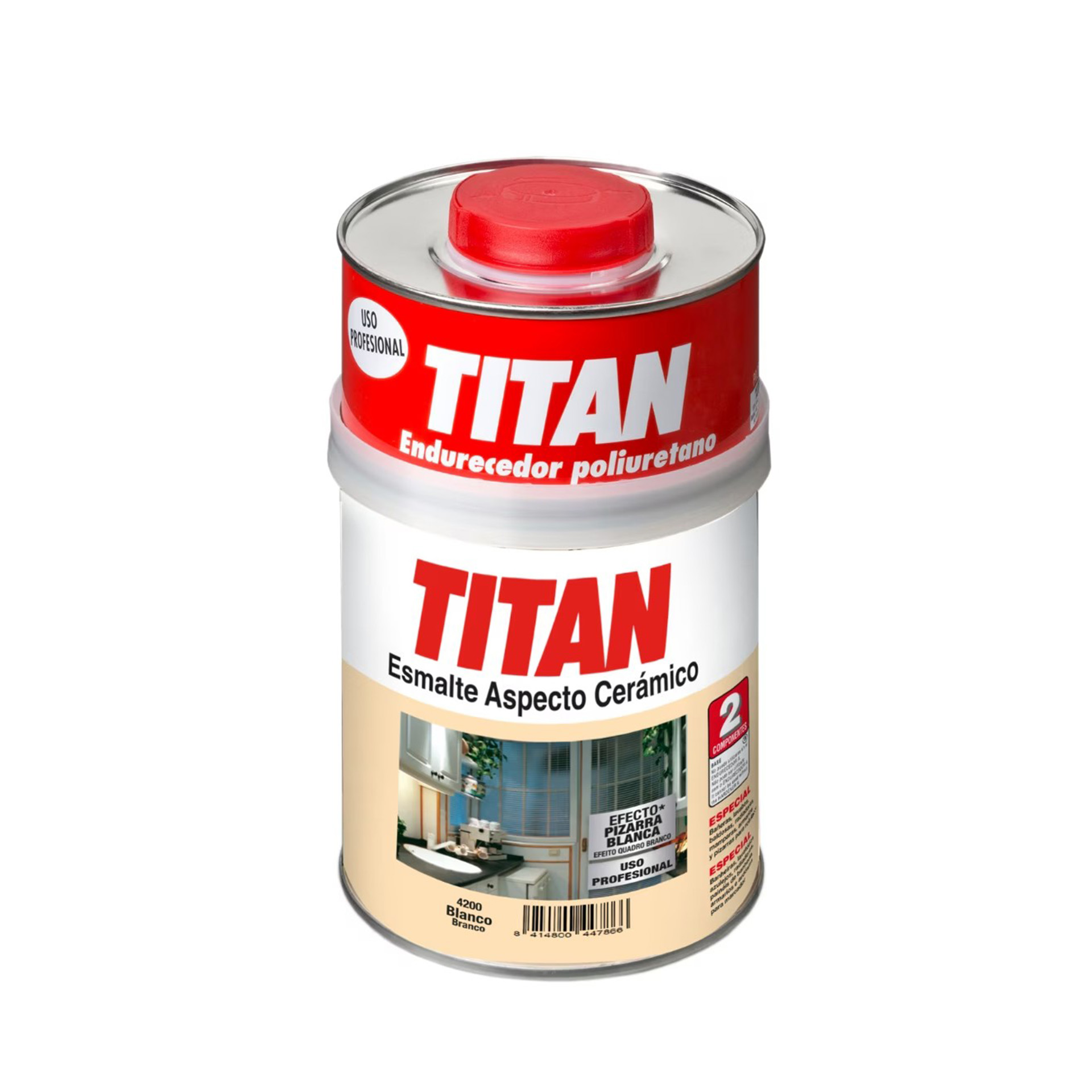 Esmalte Aspecto Cerâmico Brilhante Titan (Branco.0.75 Lts.) Esmalte Aspecto Cerâmico Brilhante Titan (Branco.0.75 Lts.)