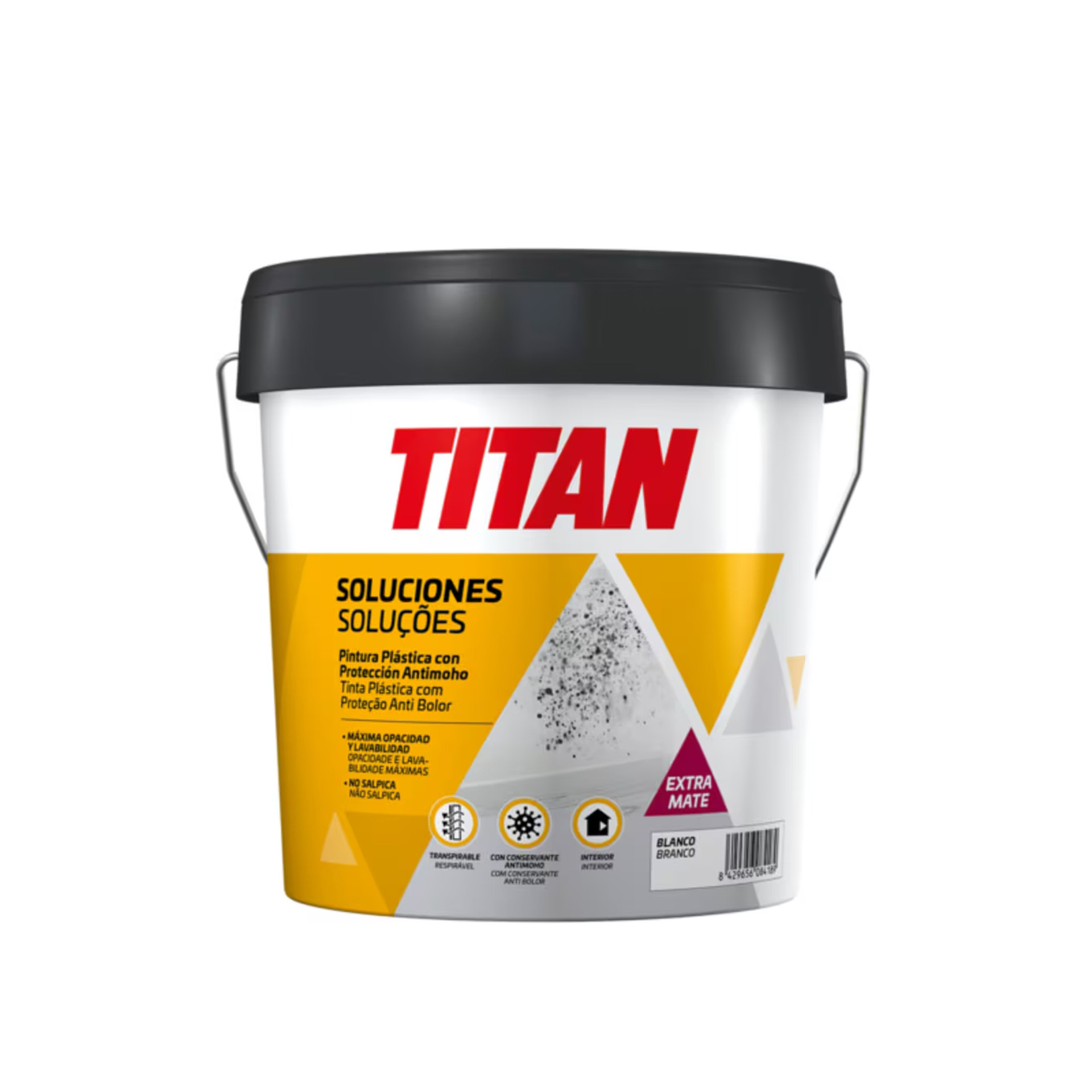 Tinta Acrilica Interior com Proteçao Anti-Fungos Titan (Branco.4 Lts.) Tinta Acrilica Interior com Proteçao Anti-Fungos Titan (Branco.4 Lts.)