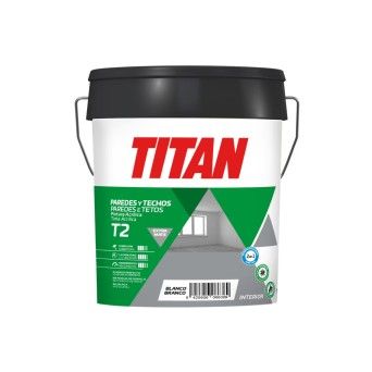 Tinta Acrilica Paredes e Tetos Interior Anti-Fungos Extra Mate T2 Titan (Branco.4 Lts.)